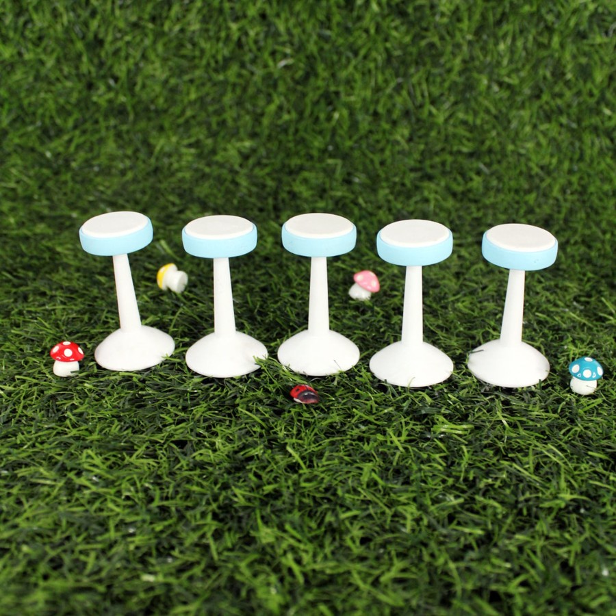 Miniature Fairy Garden Wonderland | ( Pack Of 5) Mini Bar Stool Miniature Toys