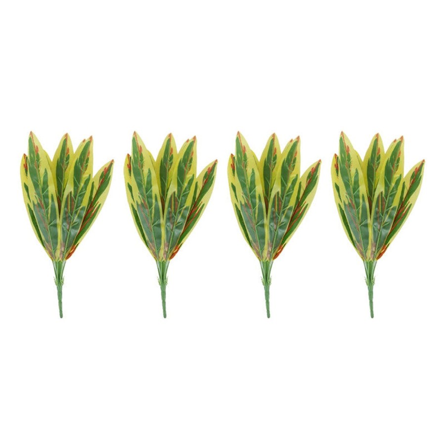 Artificial Turf Plants Wonderland | Wonderland ( Set Of 4) Artificial Leaves For Pots And Planters ( Indoor And Outdoor)