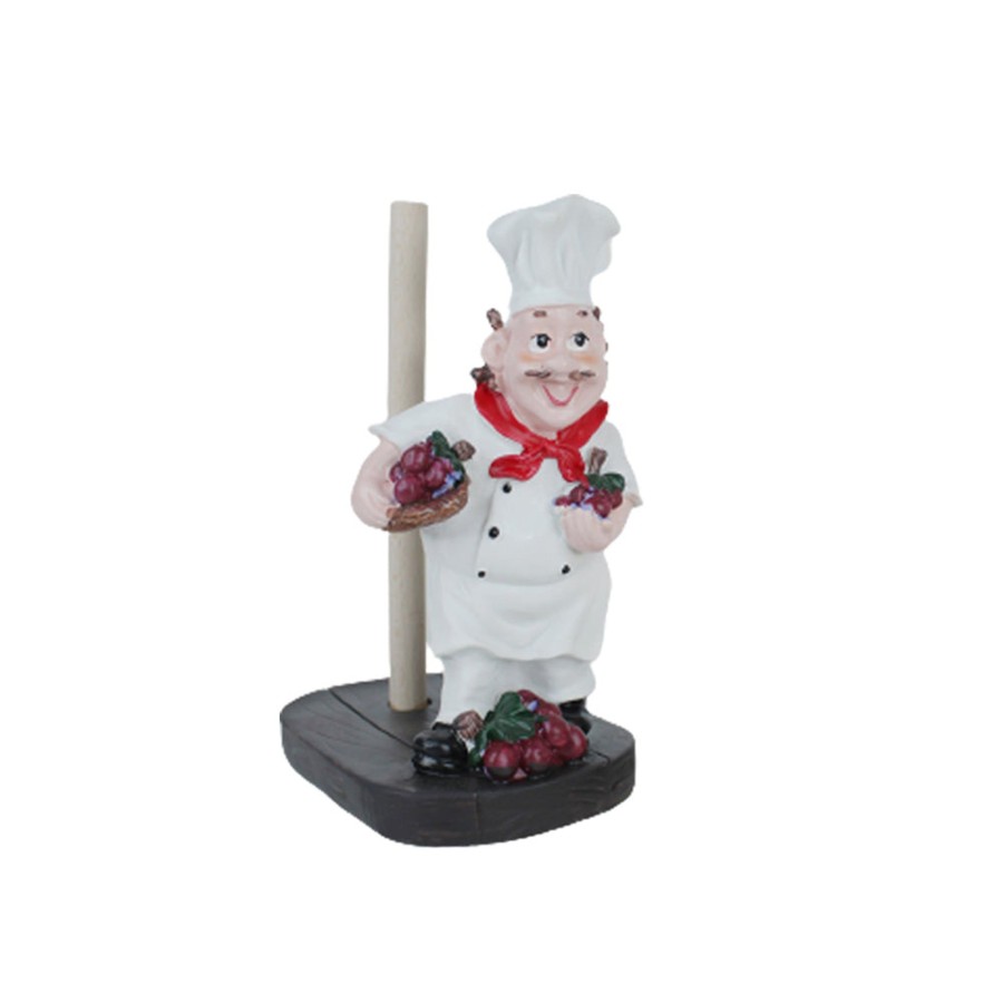 Home Decor Wonderland Chef Decor | Chef With Grapes Tissue Roll