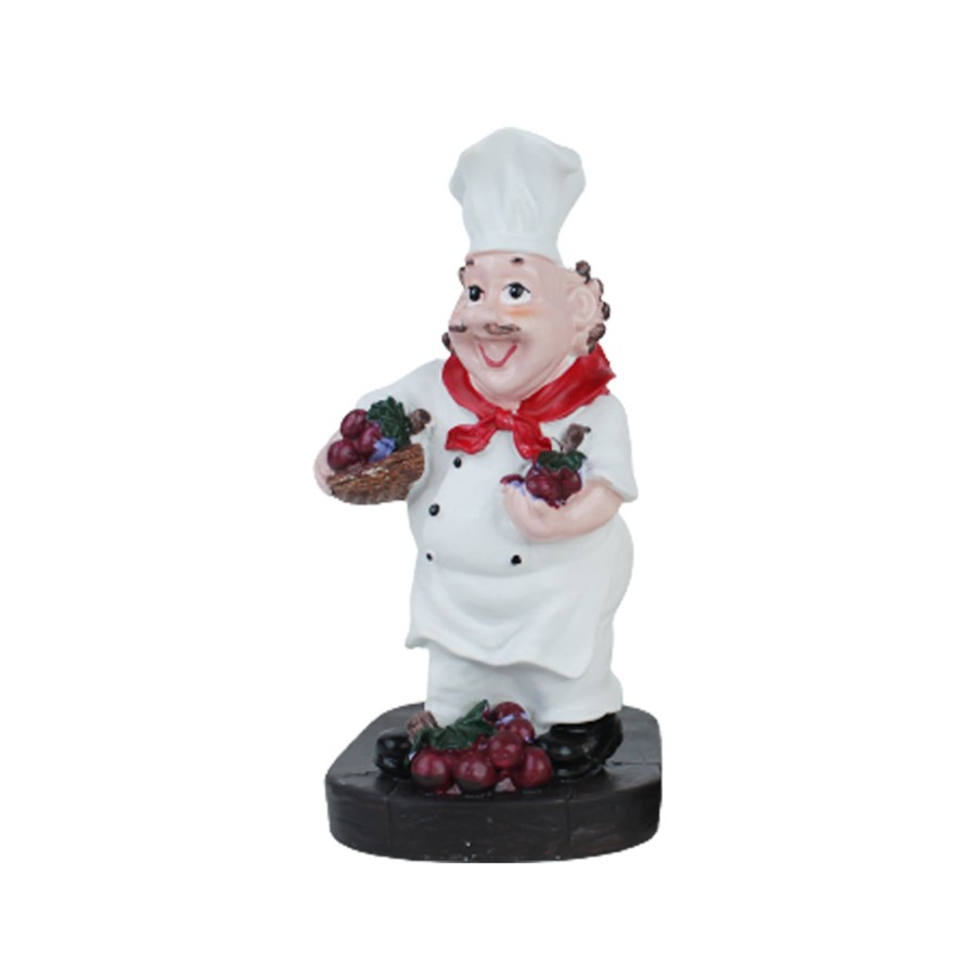 Home Decor Wonderland Chef Decor | Chef With Grapes Tissue Roll