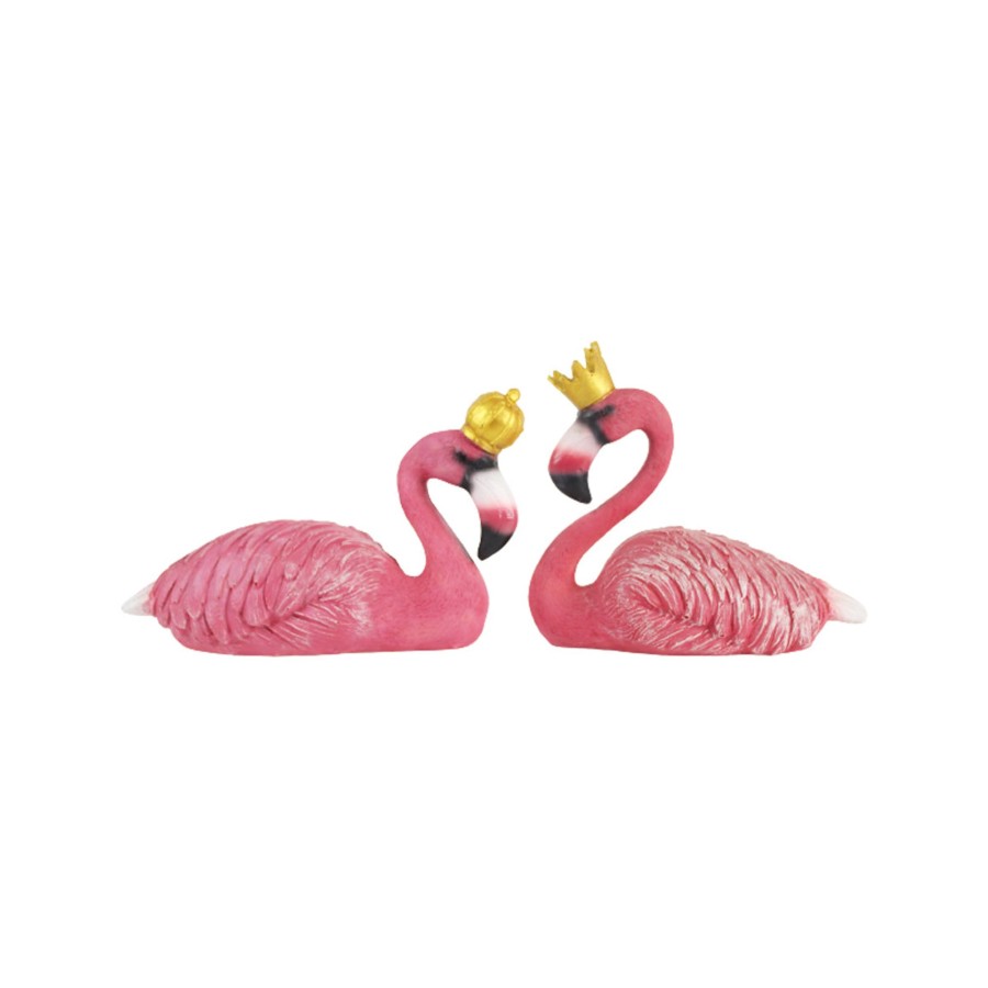 Garden Decor Wonderland Garden Statues | Wonderland Resin Flamingo Couple For Home And Garden Decor (Pink)