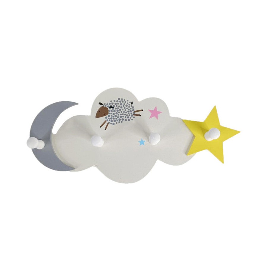 Kids Wonderland | Wooden Cloud Hook Hanger