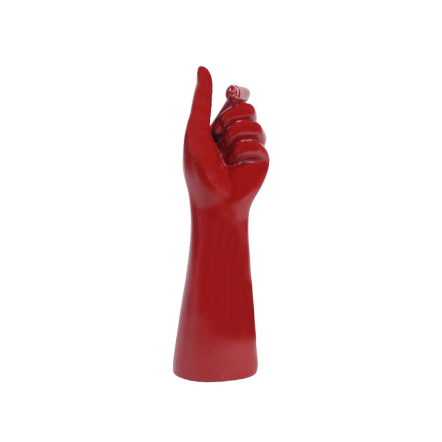 Garden Decor Wonderland Garden Statues | Hand Posture -Red