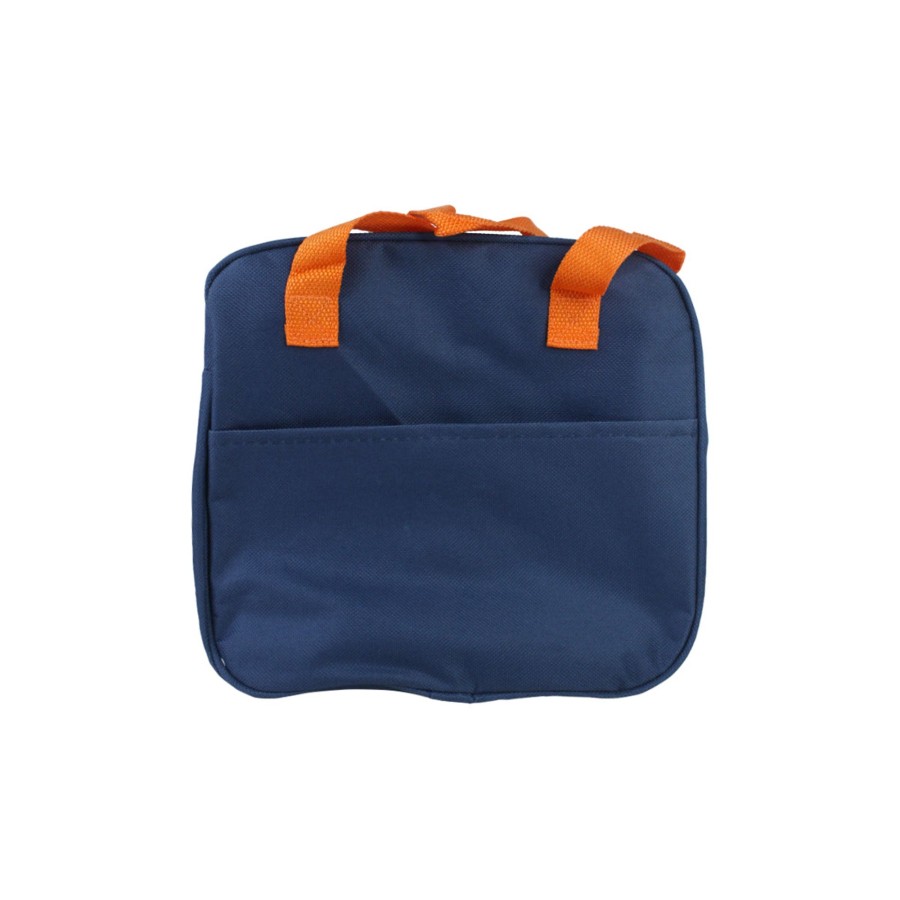 Kids Wonderland | Insulated Tiffin Bag For Kids (Dark Blue & Peach)