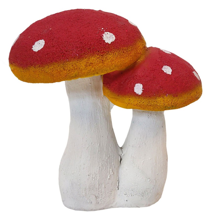 Garden Decor Wonderland Garden Statues | Mushroom Statue For Home, Balcony And Garden Decoration (Red)