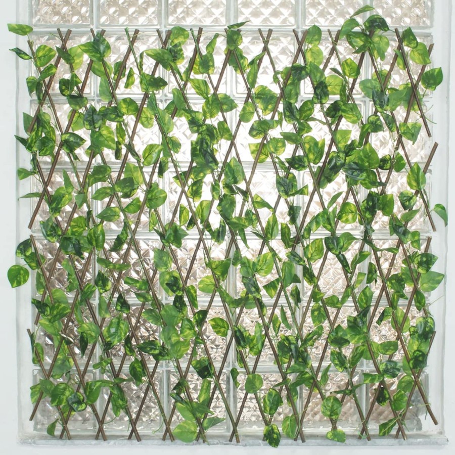 Garden Decor Wonderland Trellis | Artificial Expanding Trellis Fence (Light Green) For Home Decoration