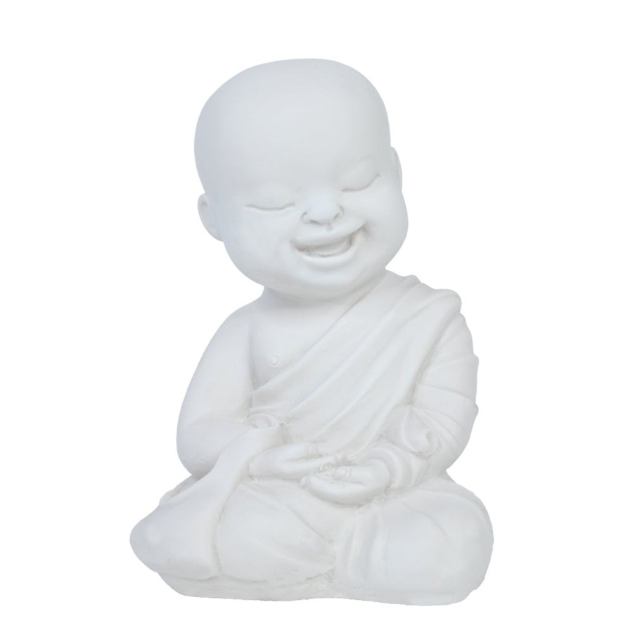 Garden Decor Wonderland Garden Statues | Big Monks Statue For Home And Garden Decoration (White)