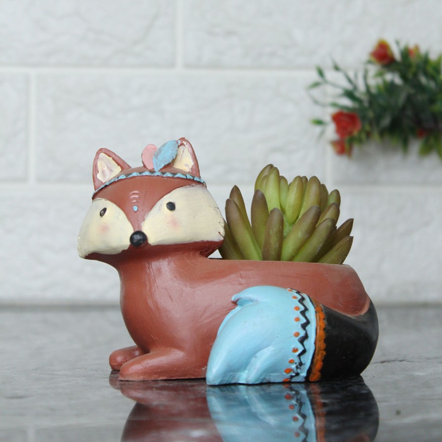 Garden Planters Wonderland | Fox Succulent Pot For Home And Balcony Decoration