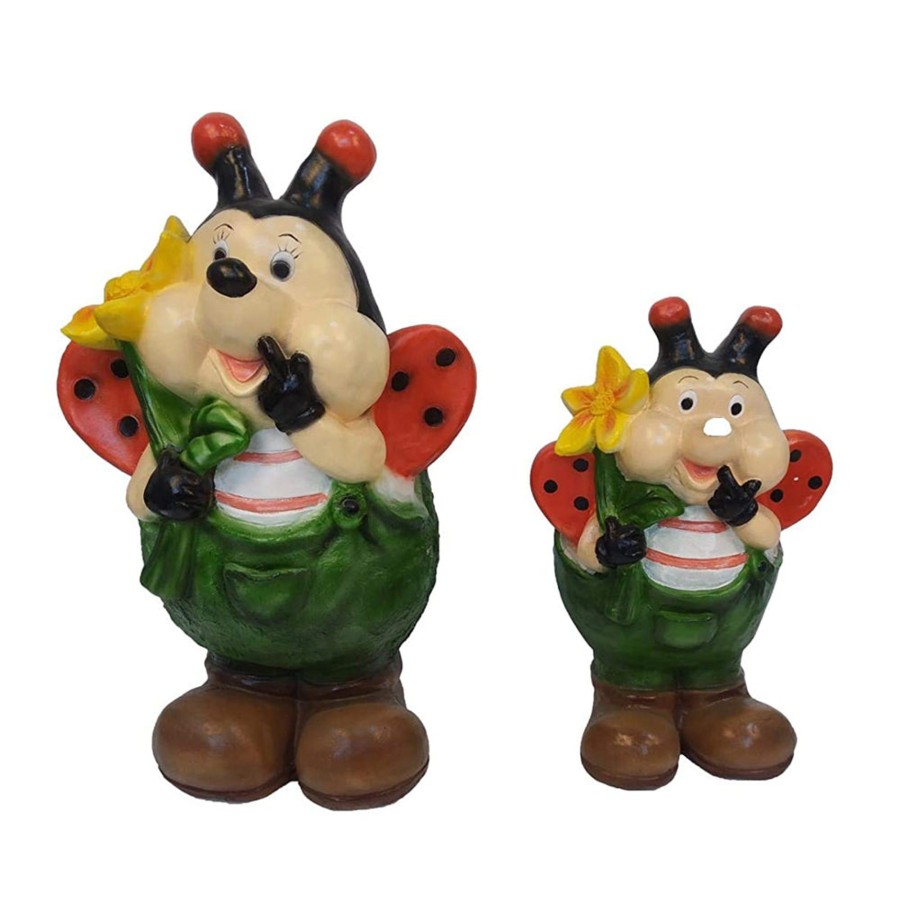 Garden Planters Wonderland | (Set Of 2) Ladybug Planters For Home And Garden Decoration