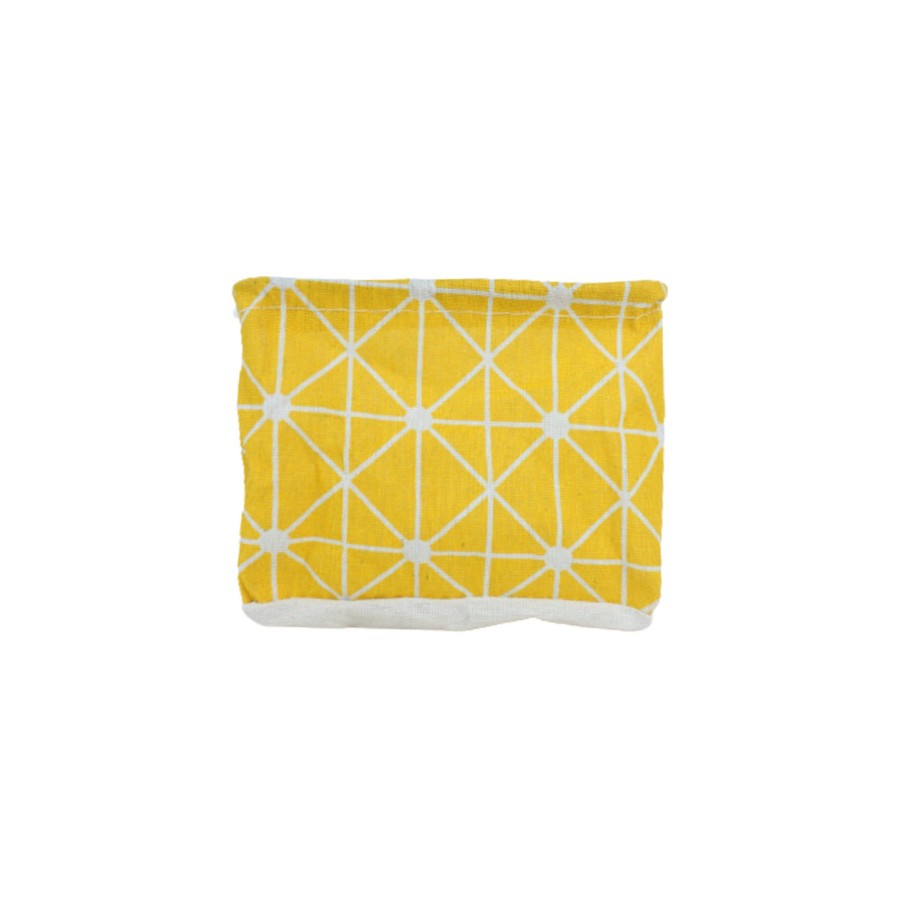 Kids Wonderland | (Set Of 4) Foldable Cloth Storage Box (Yellow)