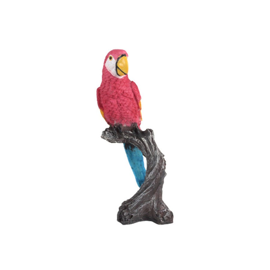 Garden Decor Wonderland Garden Statues | Wonderland Baby Macaw On Branch ( Made Of Polyresin Garden Decor Items )