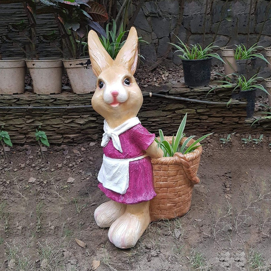 Garden Planters Wonderland | Big Bunny With Pot For Garden And Balcony Decoration