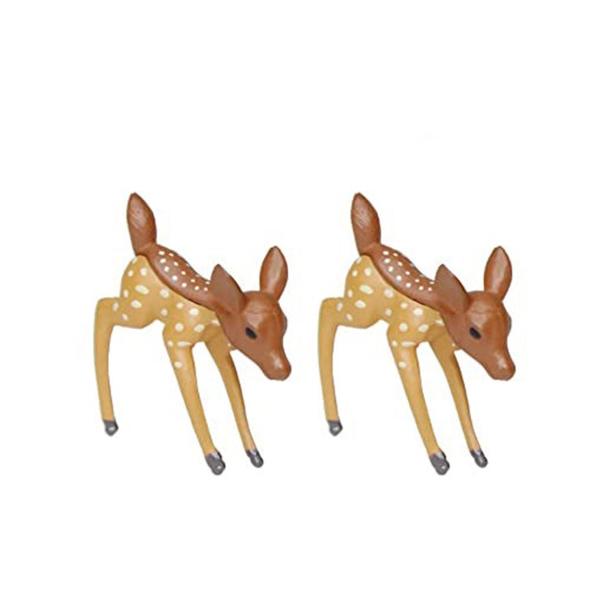 Miniature Fairy Garden Wonderland | Miniature Toy : (Set Of 2) Playing Deer For Fairy Garden Accessories