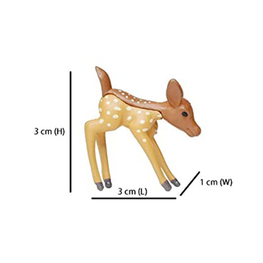 Miniature Fairy Garden Wonderland | Miniature Toy : (Set Of 2) Playing Deer For Fairy Garden Accessories