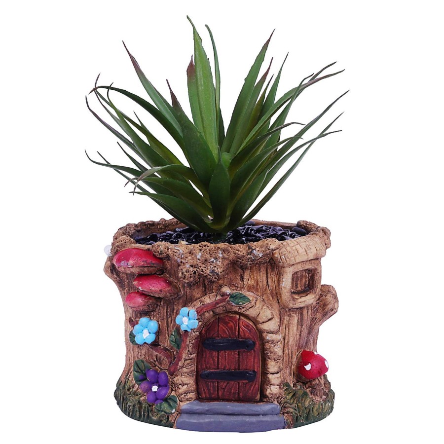 Garden Planters Wonderland Garden Arts and Craft | House Planter With Succulent For Home Decoration (House-B)