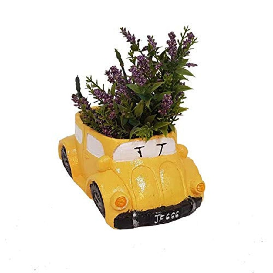 Garden Planters Wonderland | Cute Succulent Car Pots (Yellow)