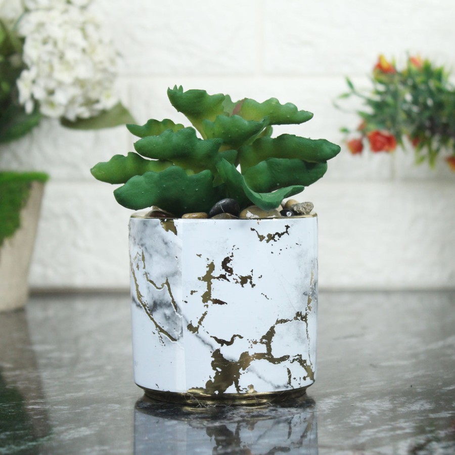 Garden Planters Wonderland | Artificial Succulent In Ceramic Pot