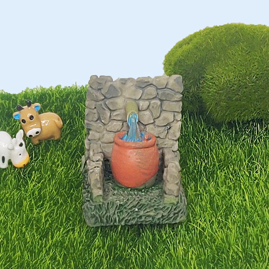 Miniature Fairy Garden Wonderland | Miniature Toys : Resin Matka Well For Tray Gardening