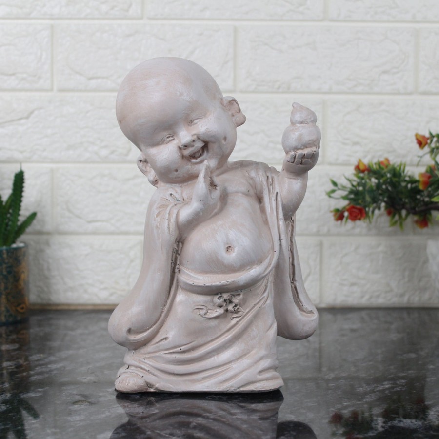 Home Decor Wonderland Table Top Decor | Wonderland Monk Idol Statue Showpiece