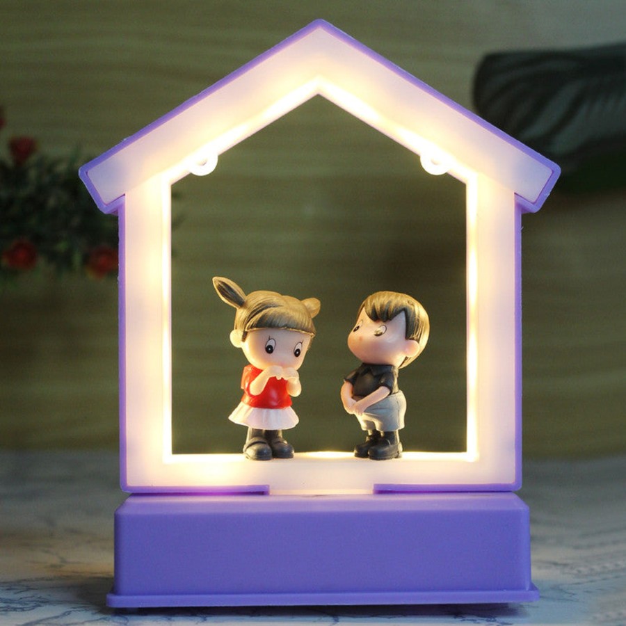 Gifts Wonderland | Wonderland Glowing Together: Romantic Led Frame With 3D Miniature Set