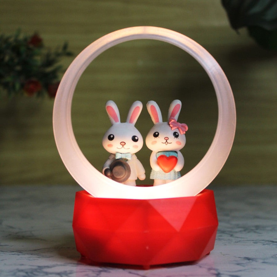 Gifts Wonderland | Wonderland Valentine'S Day Round Ring Shape-Shaped Night Lights: Perfect Proposal Decor For A Romantic Surprise