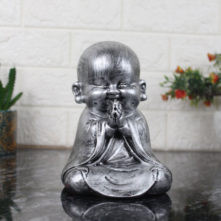 Home Decor Wonderland Table Top Decor | Wonderland Polyresin Monk Statue