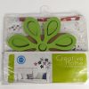 Gifts Wonderland | Flower Shaped 3D Flowers Wall Stickers For Diy Home Decoration - Green