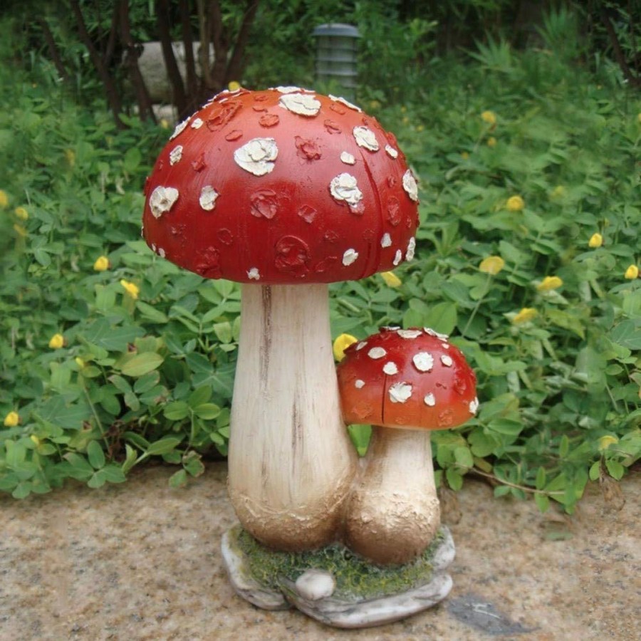 Garden Decor Wonderland Garden Statues | Mushroom Statue For Balcony And Garden Decoration