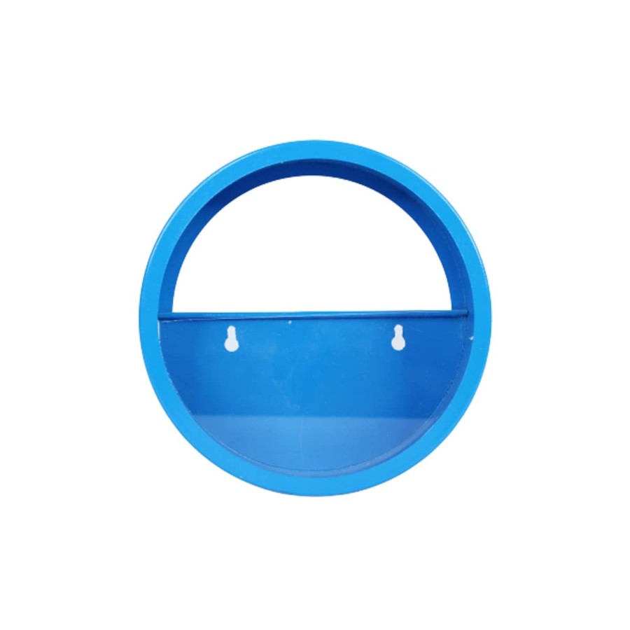 Garden Planters Wonderland | Medium Blue Ring Wall Ring Planter With Glass Front