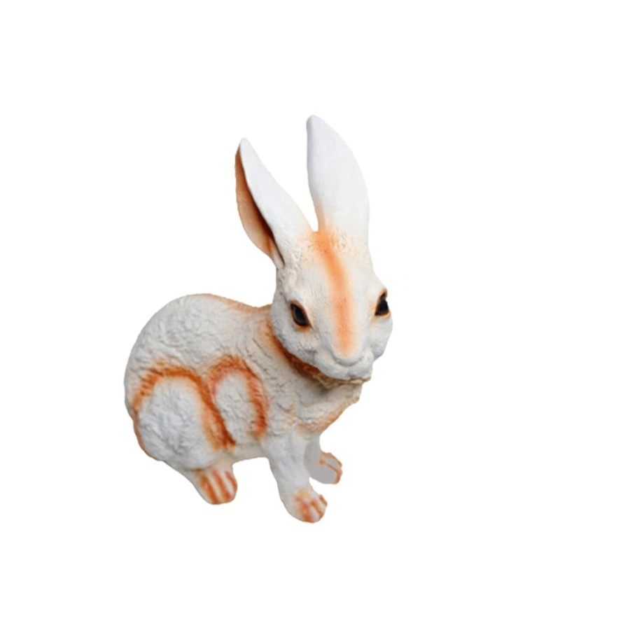 Garden Decor Wonderland Garden Arts and Craft Garden Statues | Resin Sitting Bunny Rabbit Statue For Garden Decor