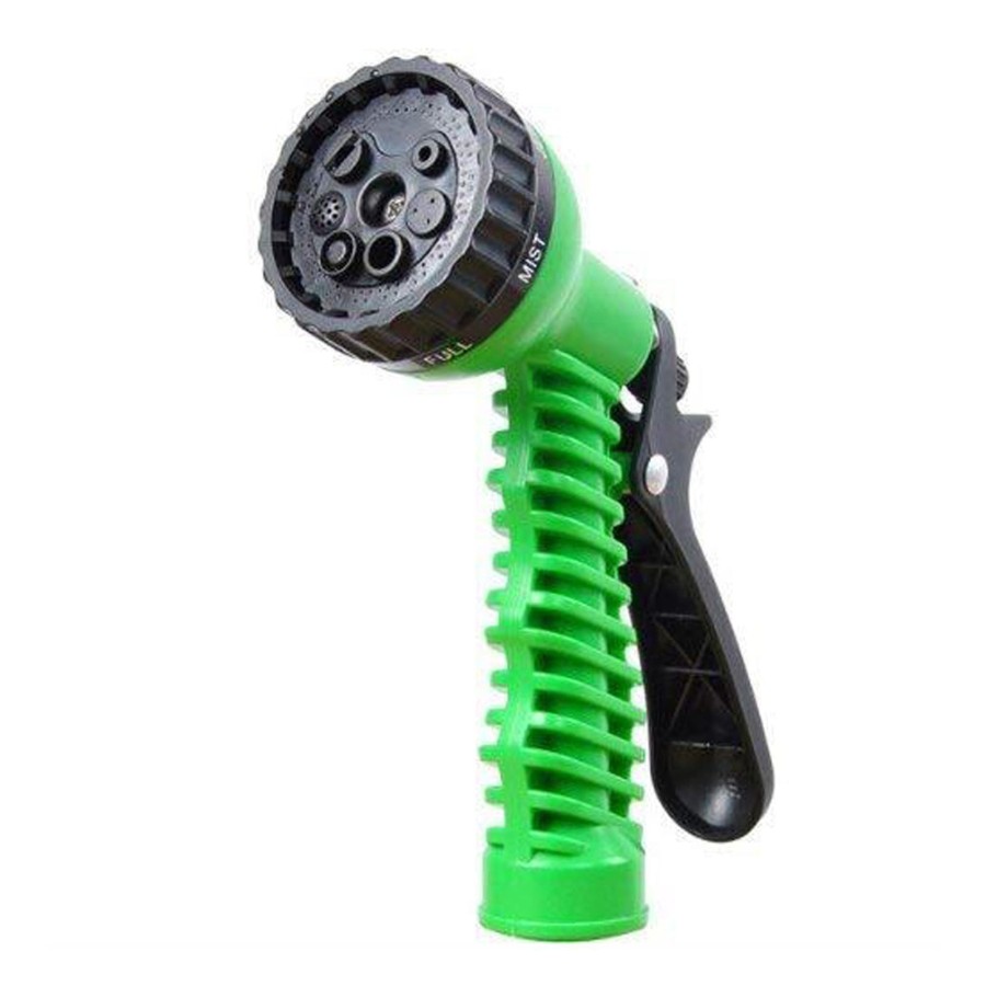 Garden Essentials Wonderland Peekay | 7 Pattern High Pressure Garden Hose Nozzle Water Spray Gun (Green)