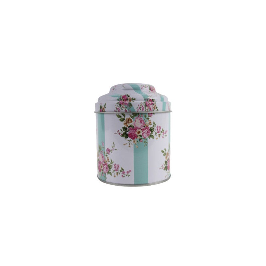 Home Decor Wonderland Container | Wonderland Metal Floral Print Storage Container