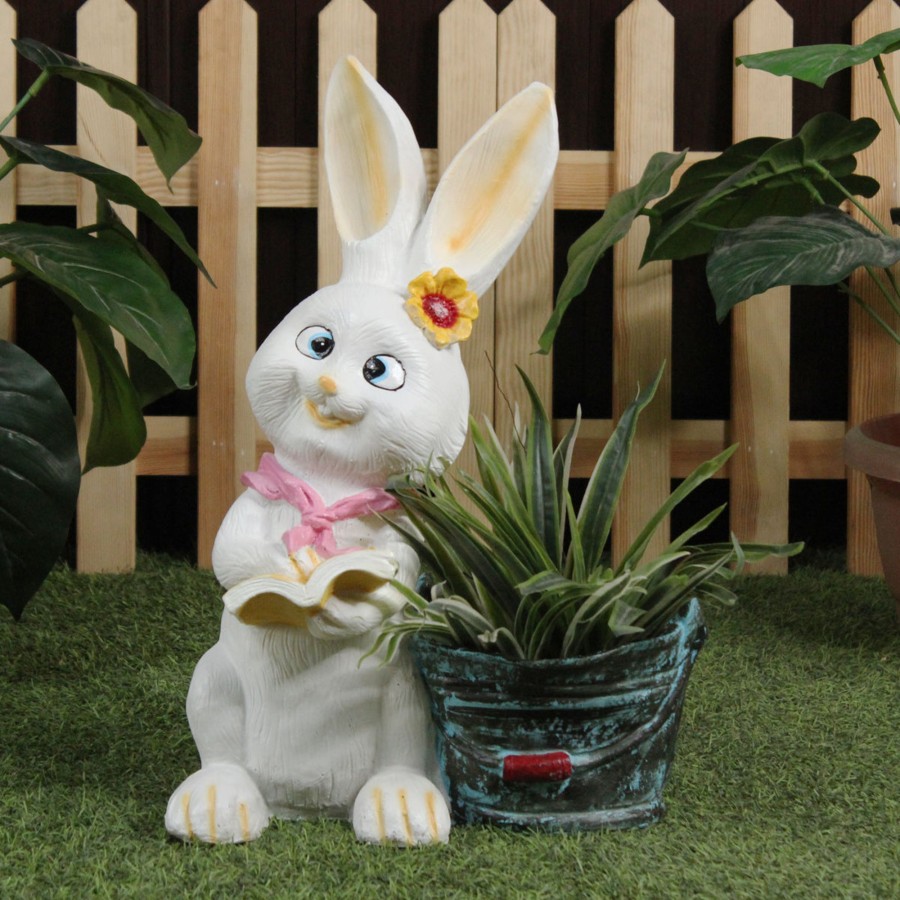 Garden Planters Wonderland | Big Bunny With Book New Planter