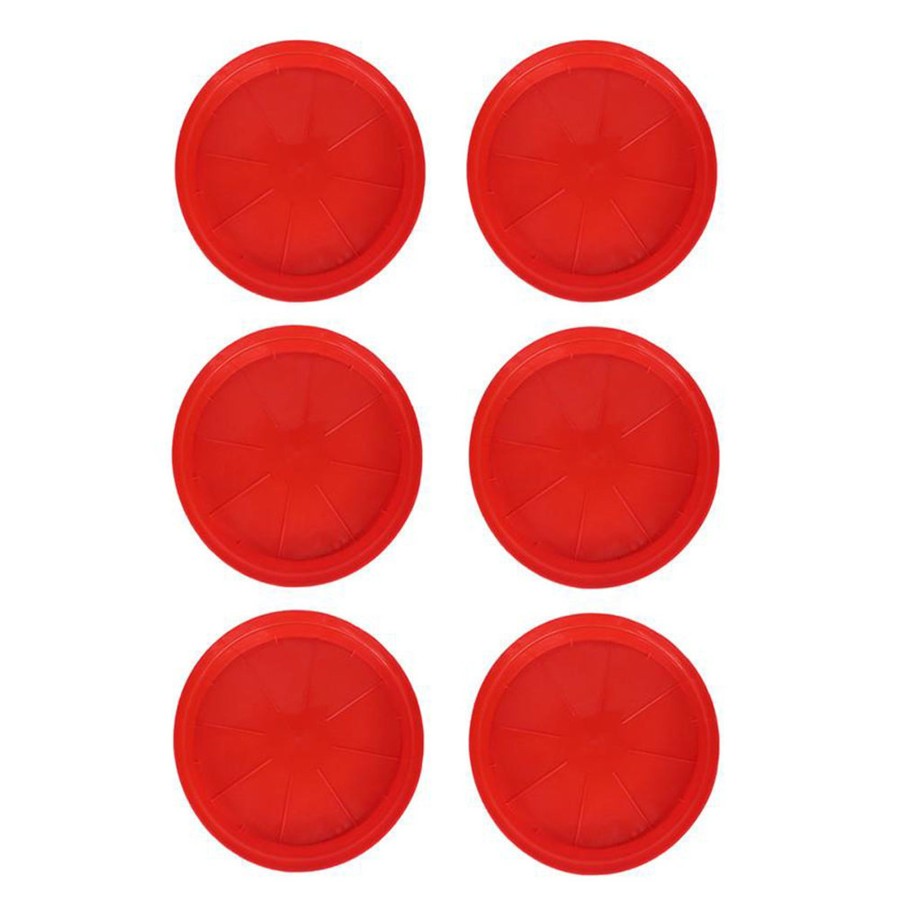 Garden Planters Wonderland | (Set Of 6) 11 Inchplastic Red Plate For Pots (Planter Saucer)