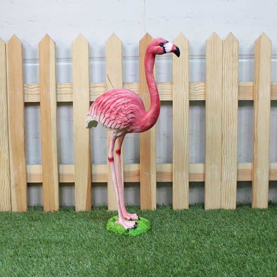 Garden Decor Wonderland Garden Statues | 17 Inches Height Small Flamingo Statue For Home & Garden