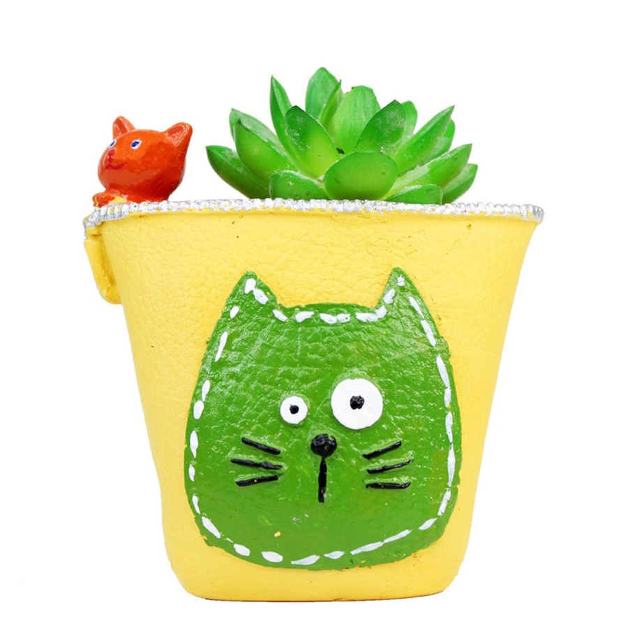 Garden Planters Wonderland | Kitty In Purse Succulent Pot For Home And Balcony Decoration