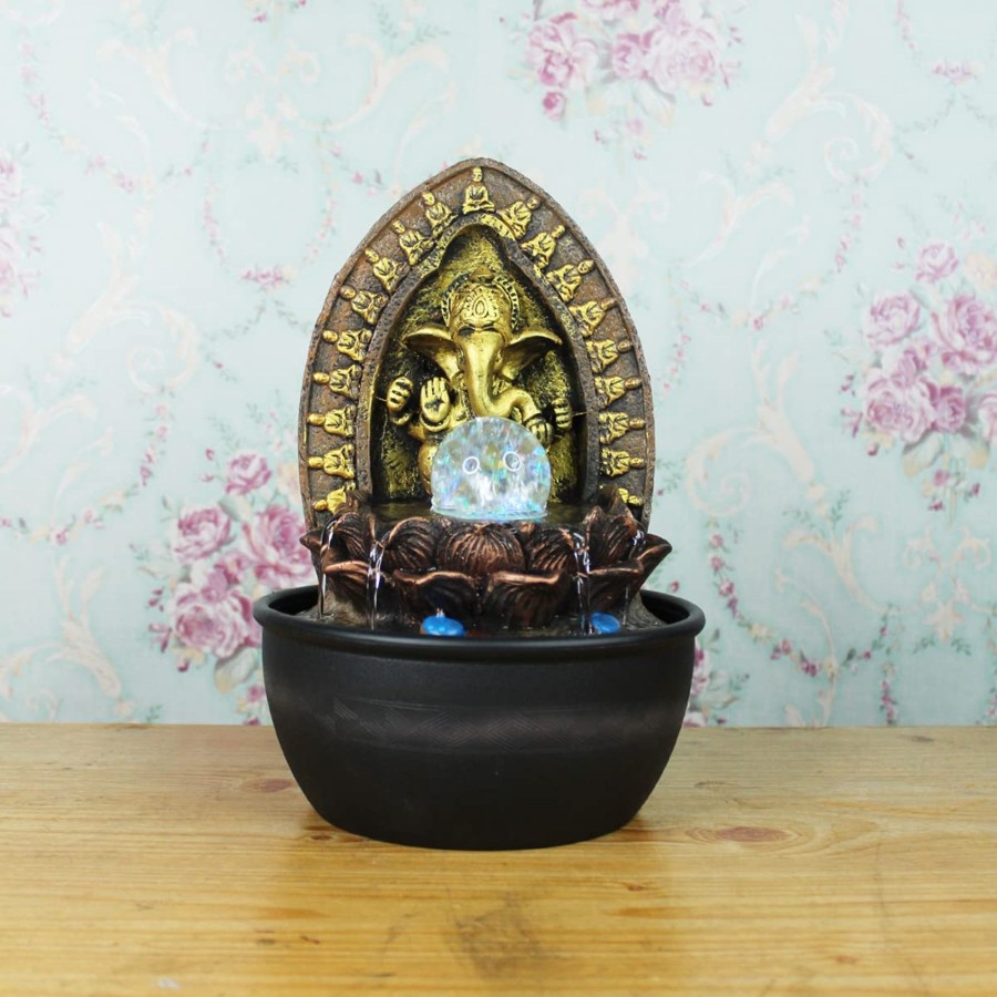 Home Decor Wonderland Fountains | New Ganesh Fountain For Home Decoration (Table Top)