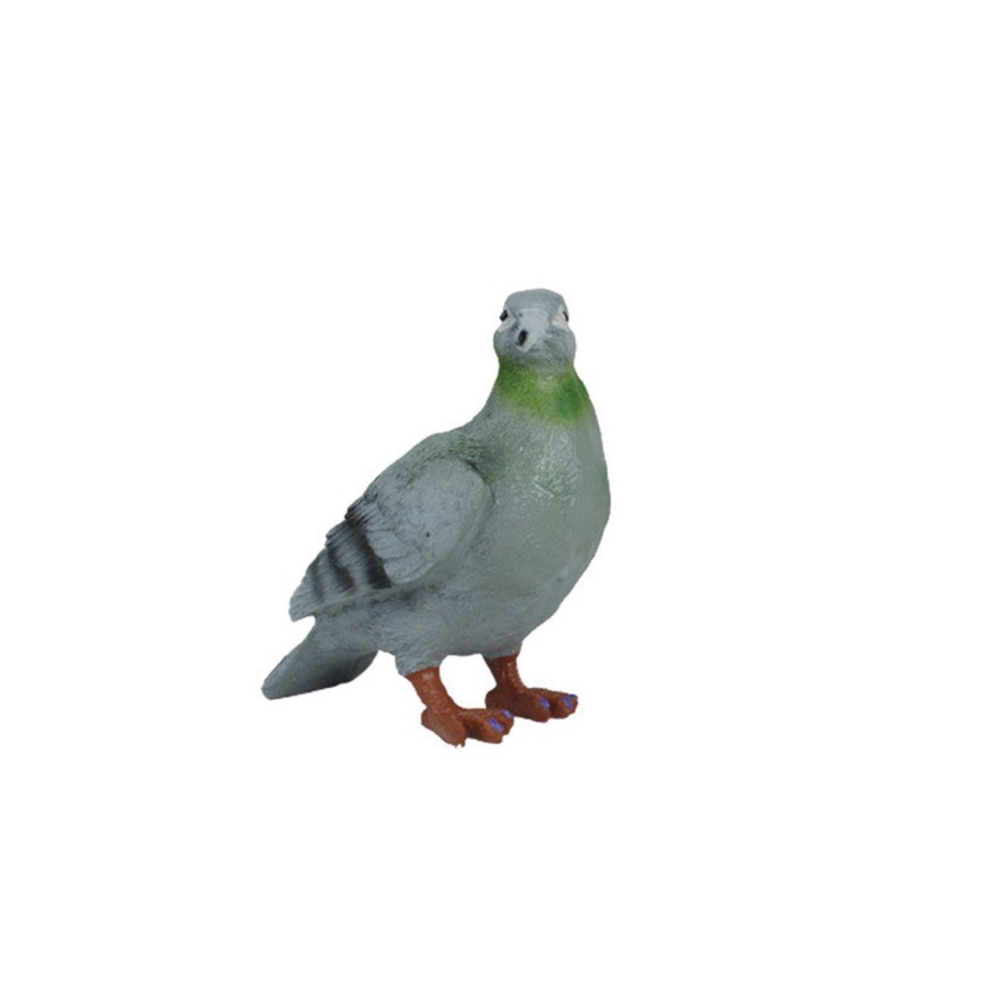 Garden Decor Wonderland Garden Statues | Resin Grey Pigeon Garden Statue