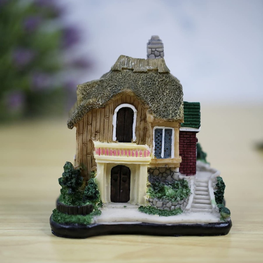 Miniature Fairy Garden Wonderland | 3 Big Double Storey House|Miniature Toys|Tray Garden Accessories