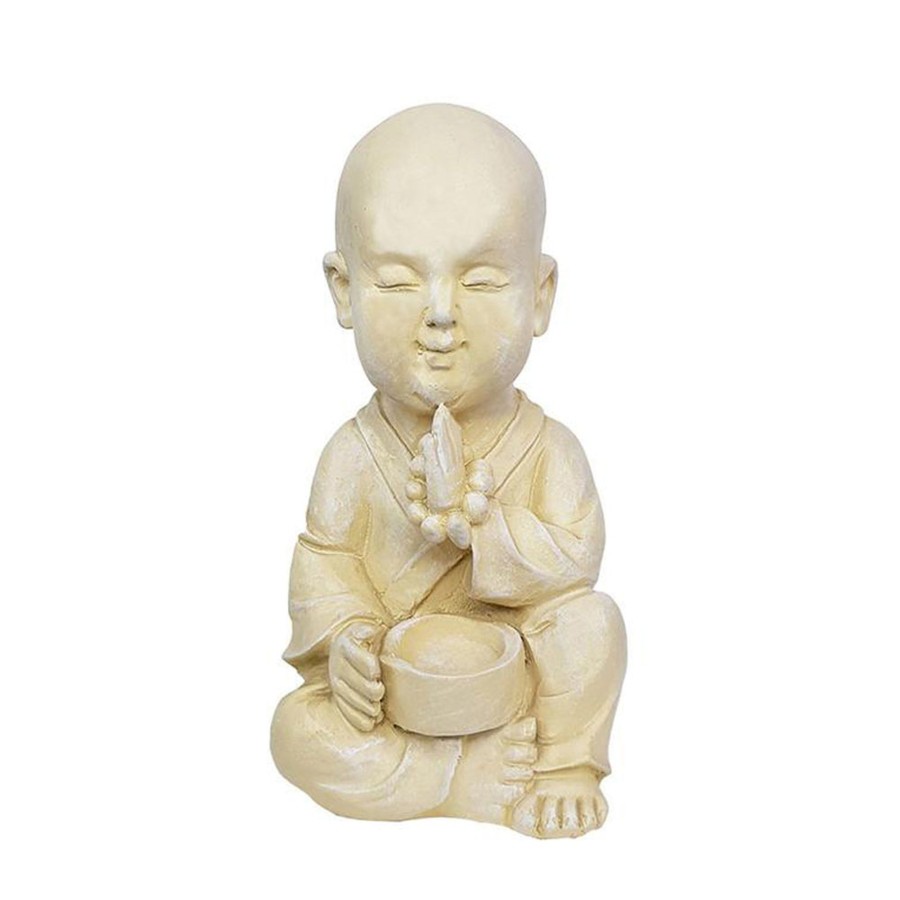 Garden Decor Wonderland Garden Statues | Monk With Beads Statue For Home And Garden Decoration