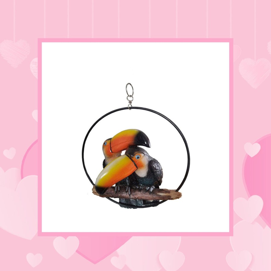 Garden Decor Wonderland Garden Statues | Toucans Statue In Ring For Home And Garden Decoration