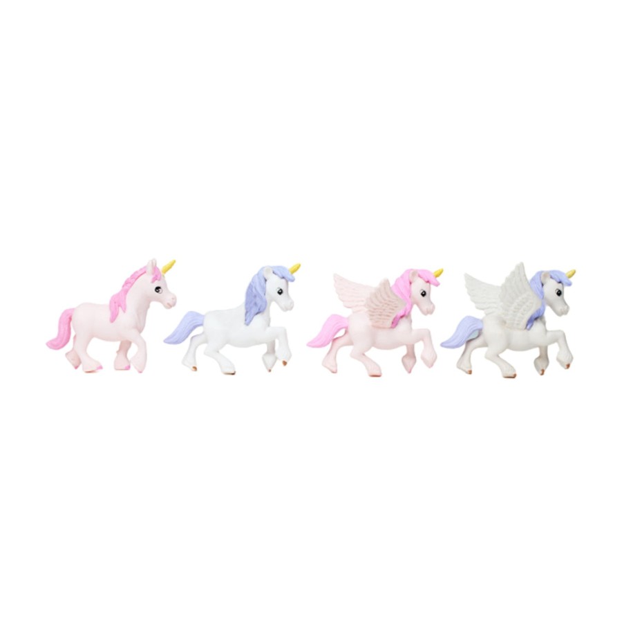 Miniature Fairy Garden Wonderland | Miniature Toys : (Set Of 4) Unicorns For Fairy Garden Accessories