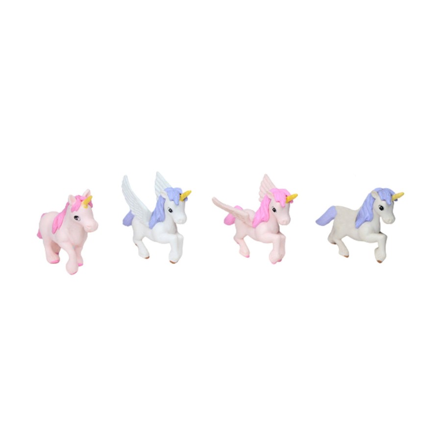 Miniature Fairy Garden Wonderland | Miniature Toys : (Set Of 4) Unicorns For Fairy Garden Accessories