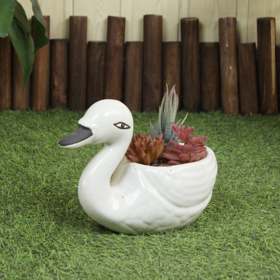 Garden Planters Wonderland | Ceramic Duck Pots For Home And Garden Decoration