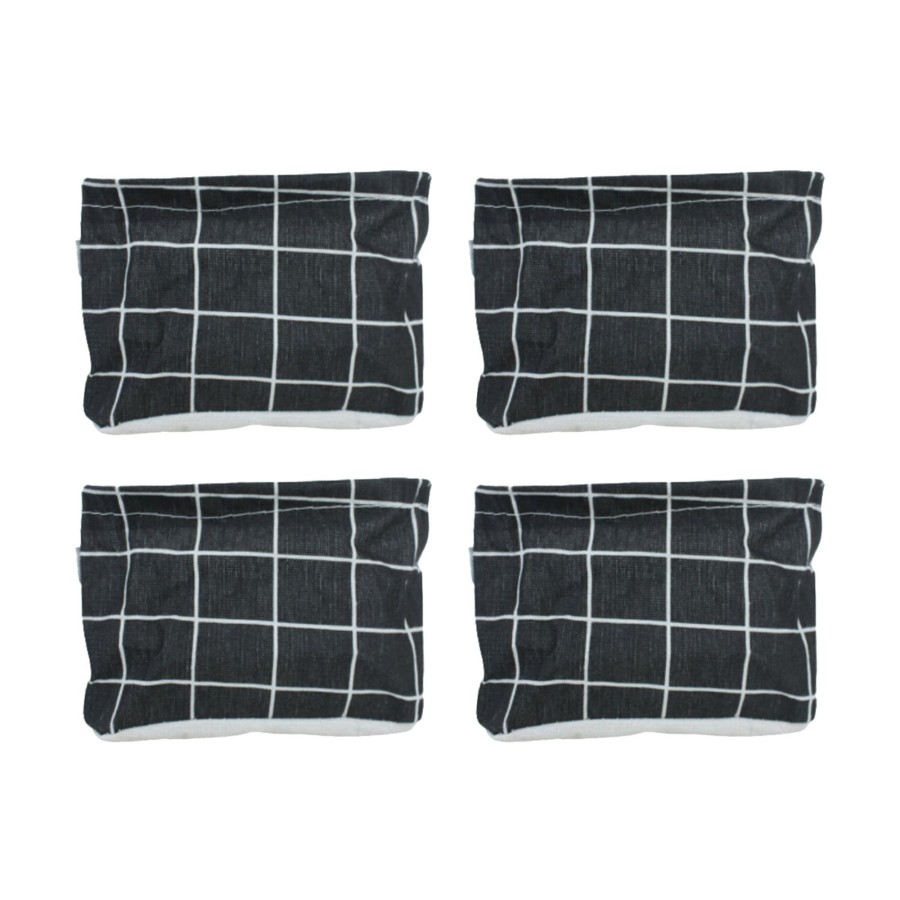 Kids Wonderland | (Set Of 4) Foldable Cloth Storage Box (Black)