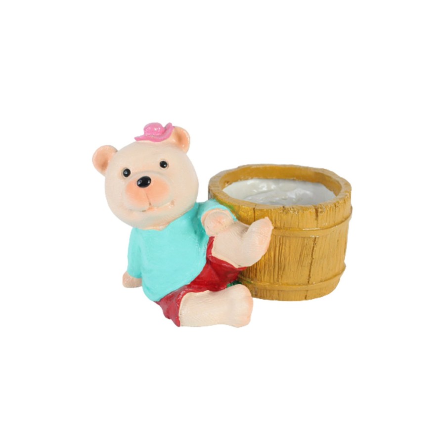 Garden Planters Wonderland | Teddy With Pot For Home Decoration