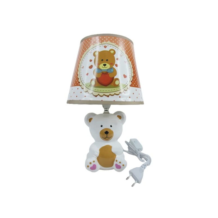 Kids Wonderland | White Bear Table/ Night Lamp ( Kids Room Decor)