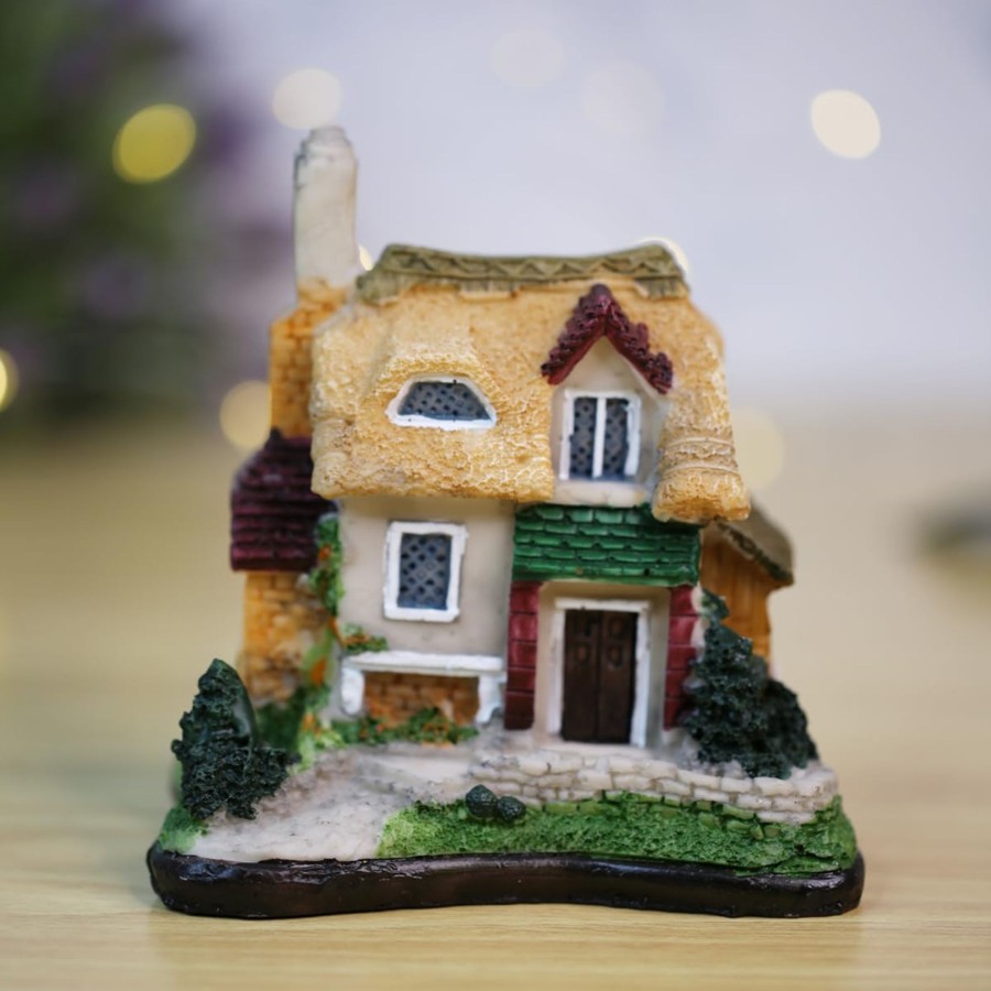 Miniature Fairy Garden Wonderland Garden Arts and Craft | 1 Big Double Storey House|Miniature Toys|Tray Garden Accessories