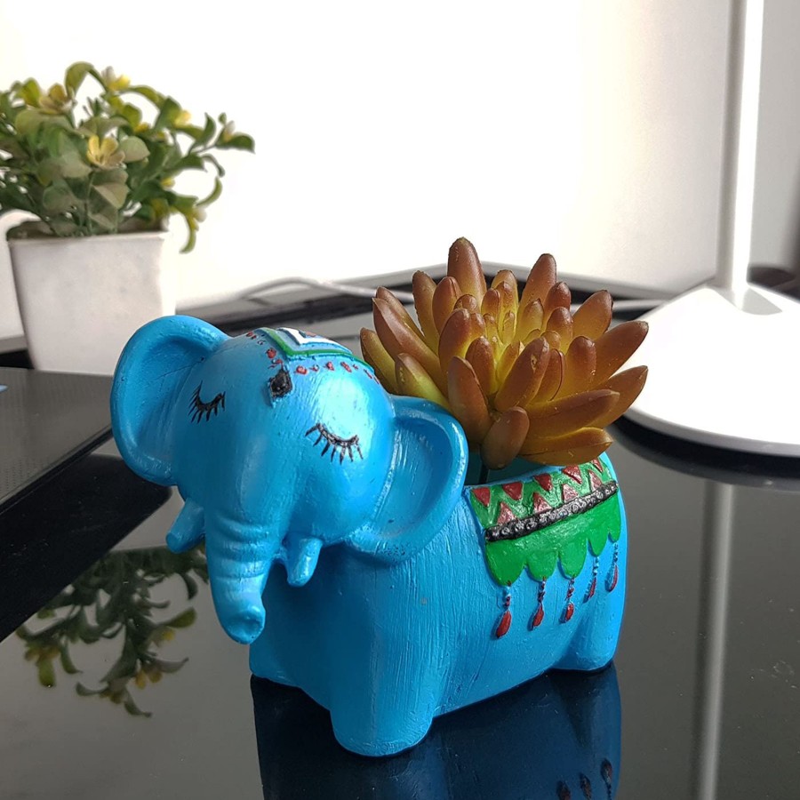 Garden Planters Wonderland | Elephant Shape Succulent Pot For Home And Balcony Decoration