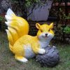 Garden Decor Wonderland Garden Statues | Big Standing Squirrel For Balcony And Garden Decoration